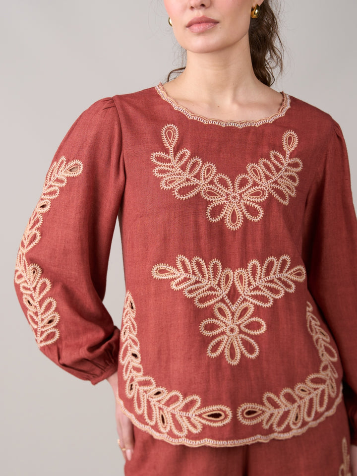 Jane Embroidered Top