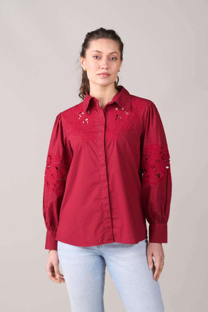 Sara Red Shirt