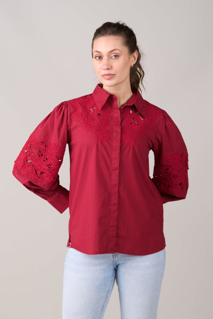 Sara Red Shirt