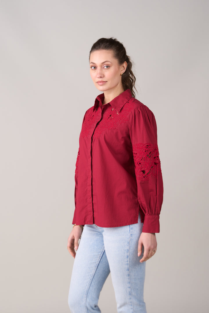 Sara Red Shirt