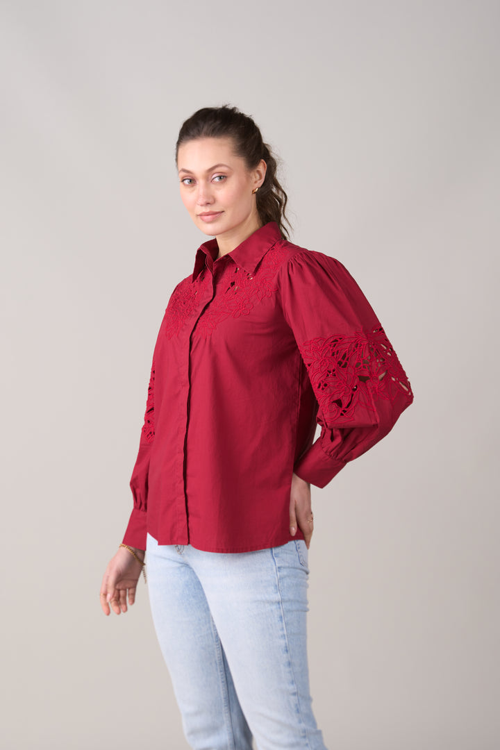 Sara Red Shirt
