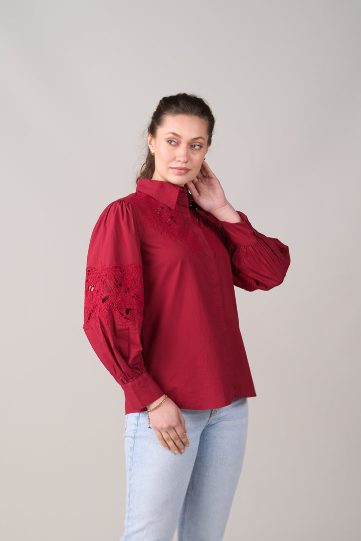 Sara Red Shirt