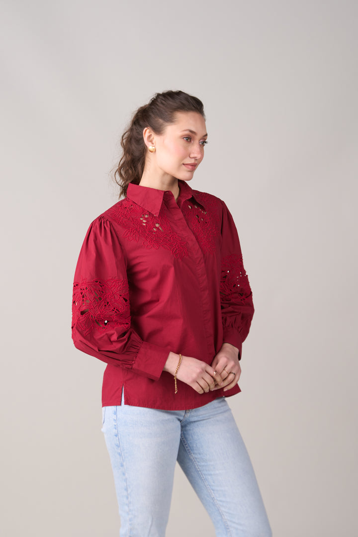 Sara Red Shirt