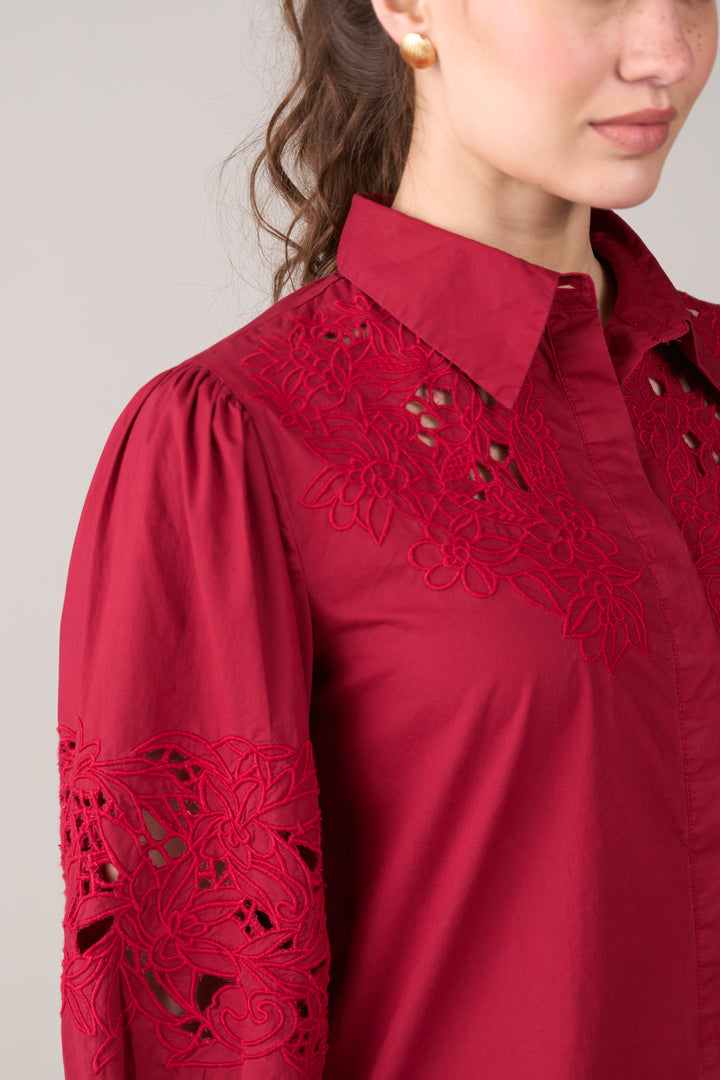 Sara Red Shirt