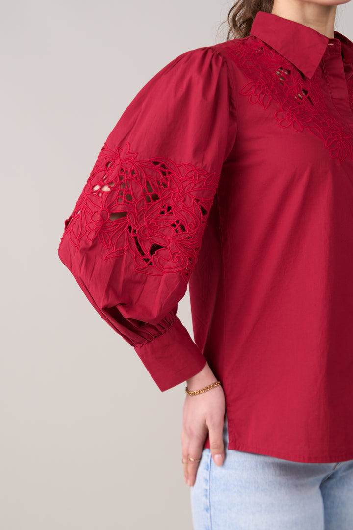 Sara Red Shirt