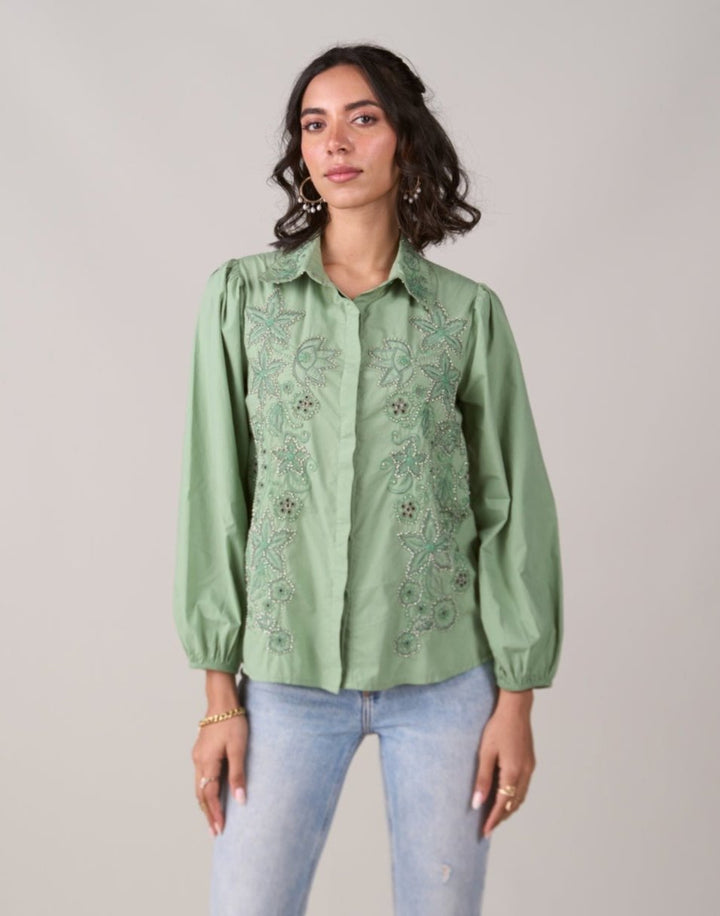 Madeline Green Shirt