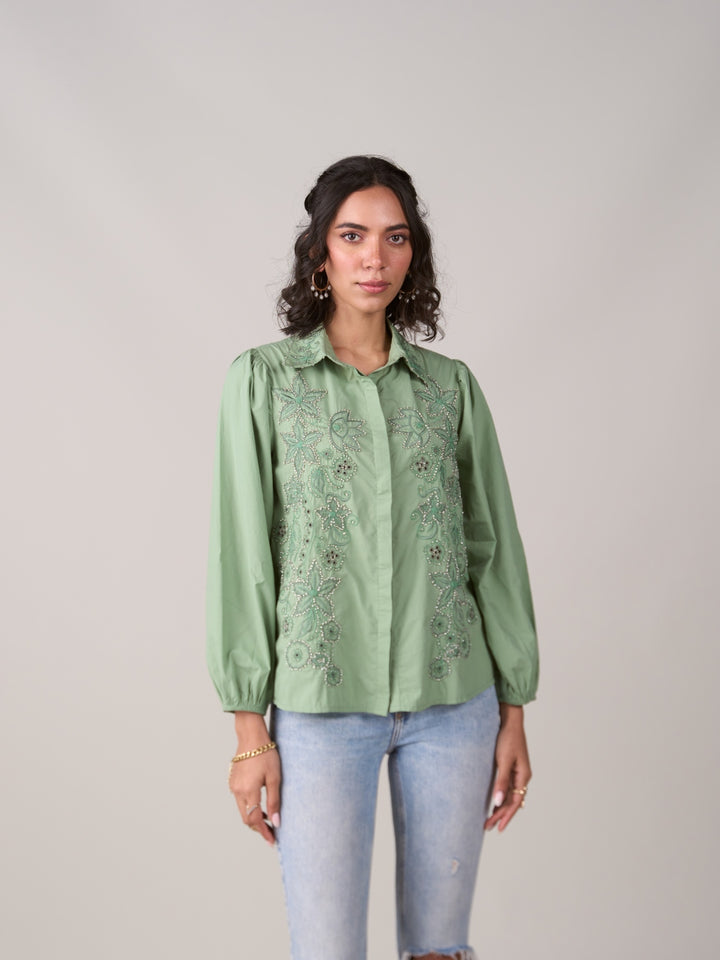 Madeline Green Shirt