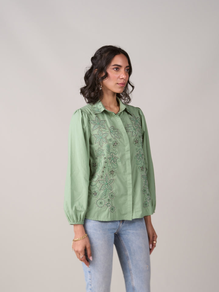 Madeline Green Shirt