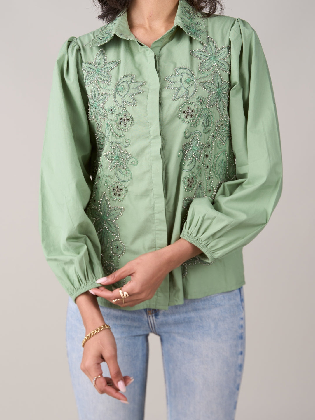 Madeline Green Shirt