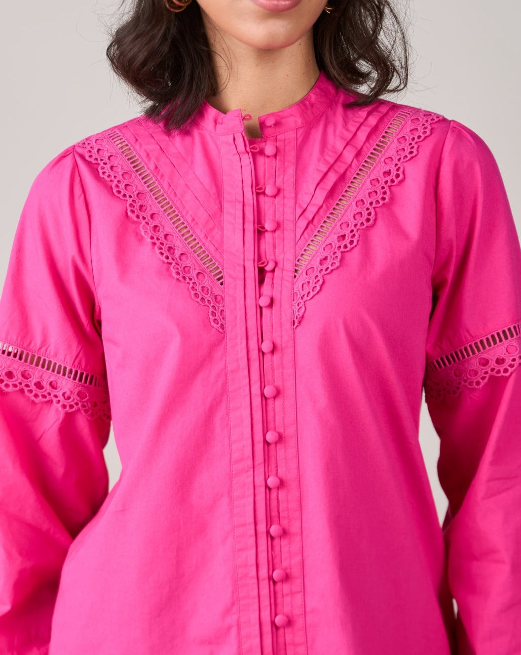 Fuschia Lace Top