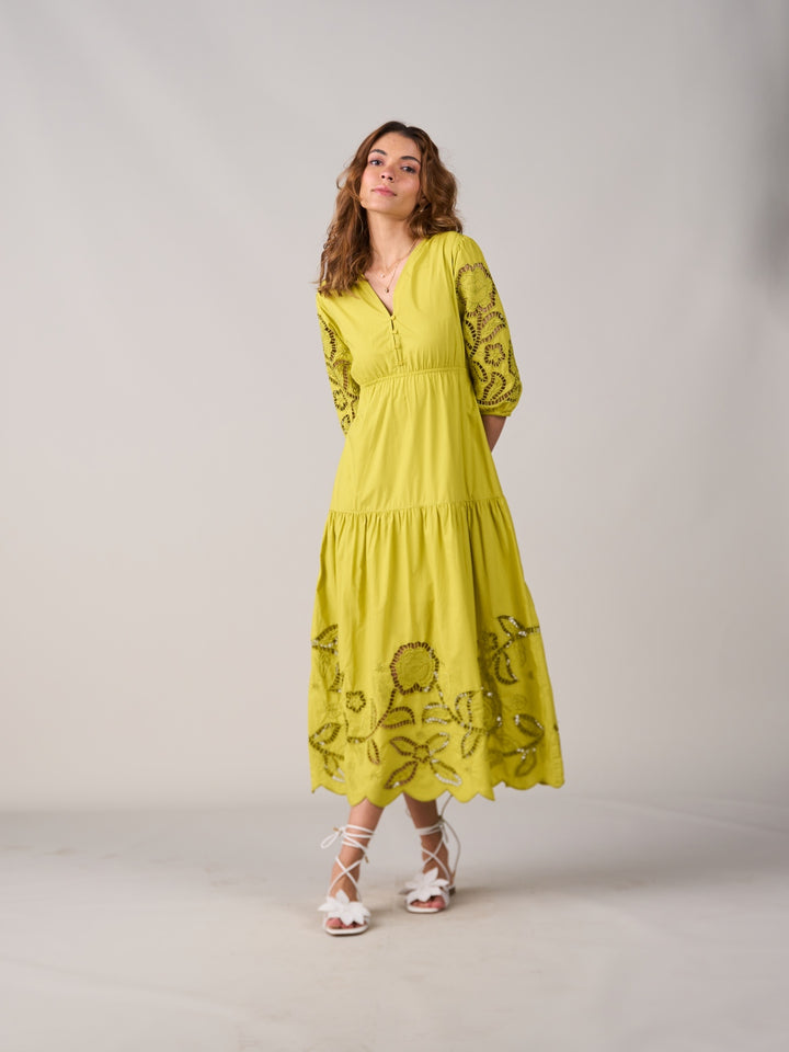 Ava Lime Dress