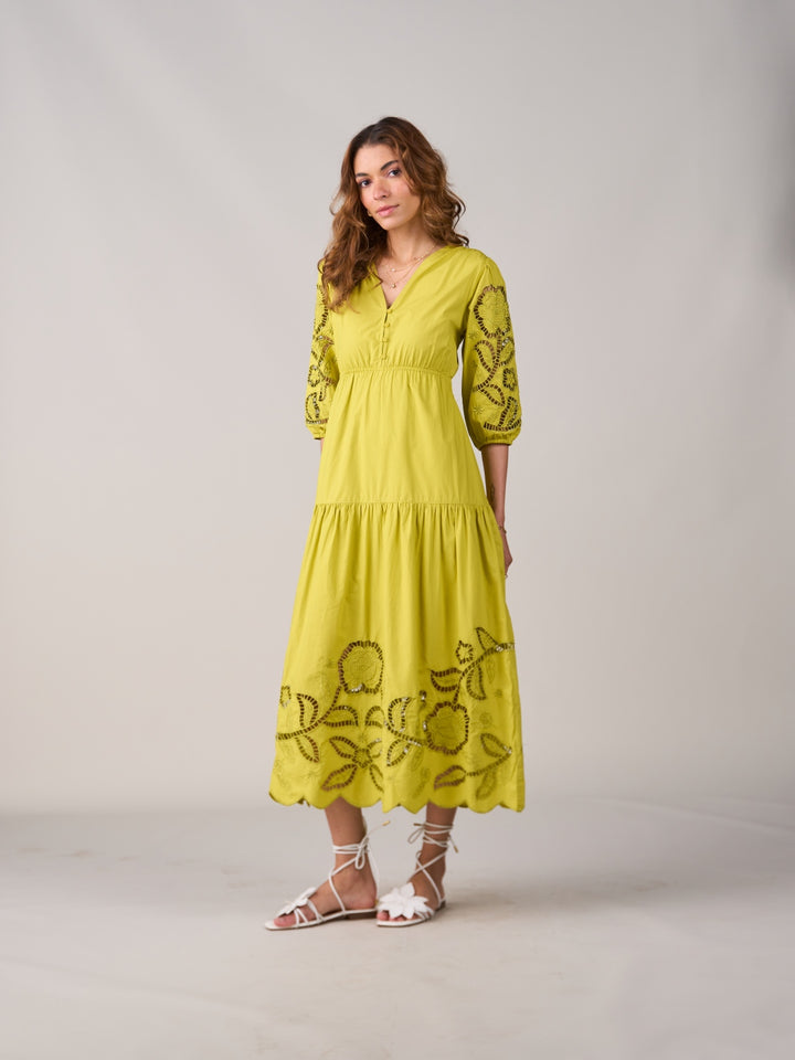 Ava Lime Dress