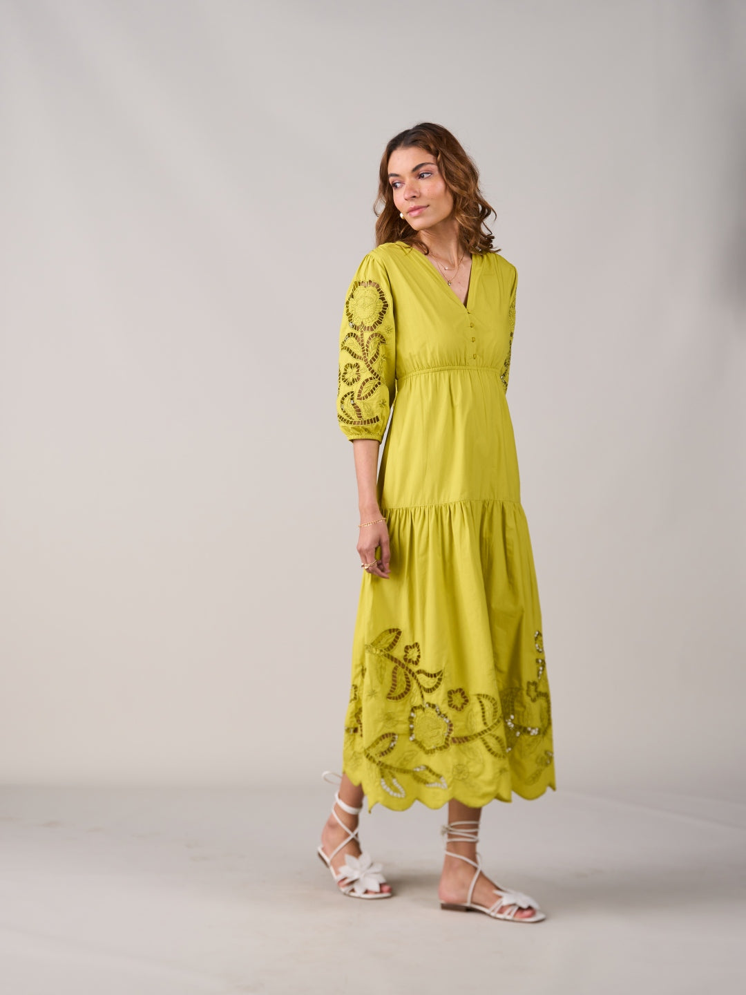 Ava Lime Dress