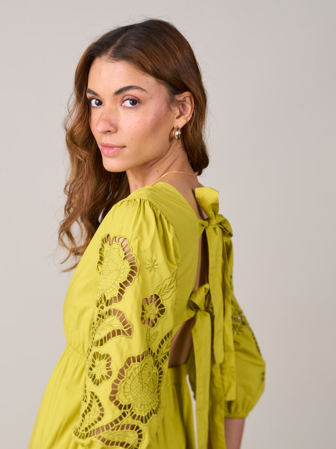 Ava Lime Dress