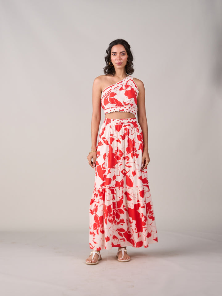 Sanjan Batra In Our Lina One Shoulder Top