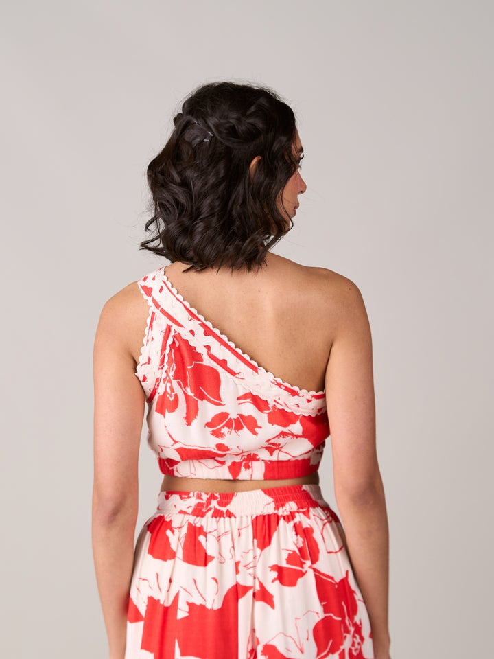 Sanjan Batra In Our Lina One Shoulder Top