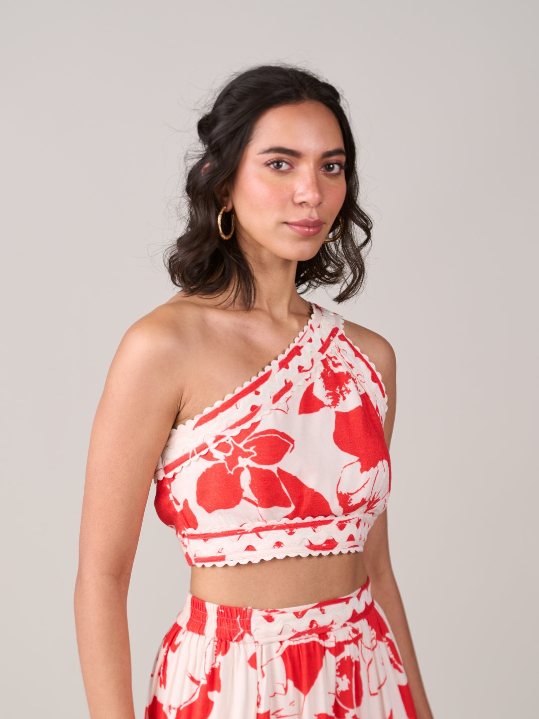Sanjan Batra In Our Lina One Shoulder Top