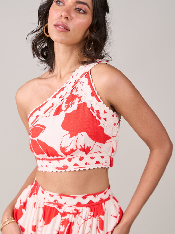 Sanjan Batra In Our Lina One Shoulder Top