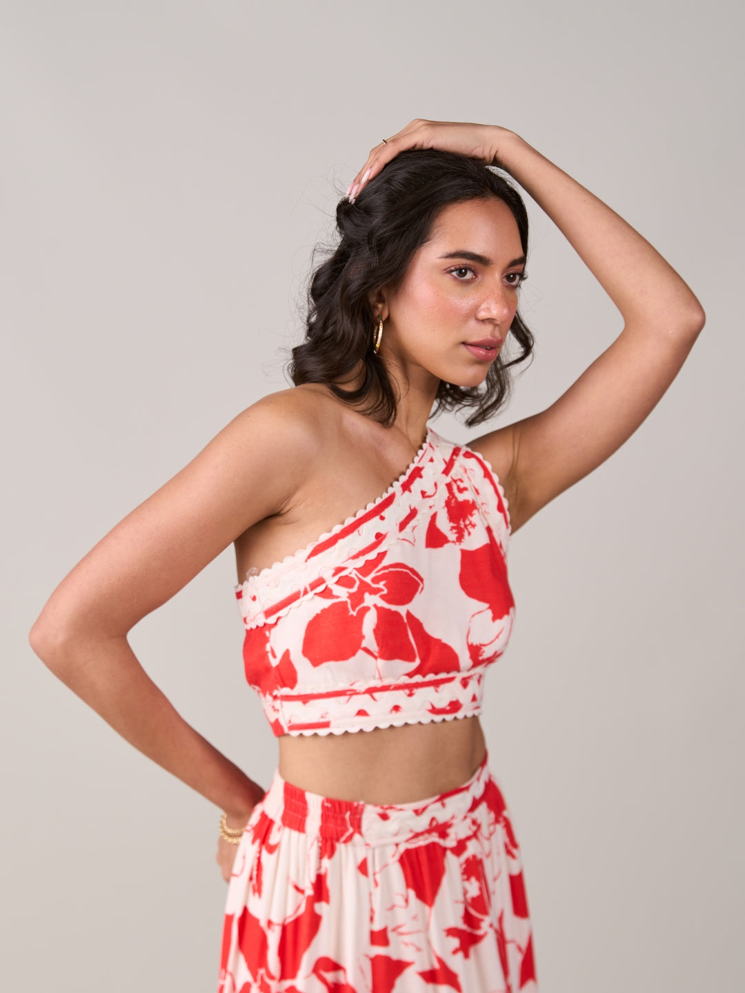 Sanjan Batra In Our Lina One Shoulder Top