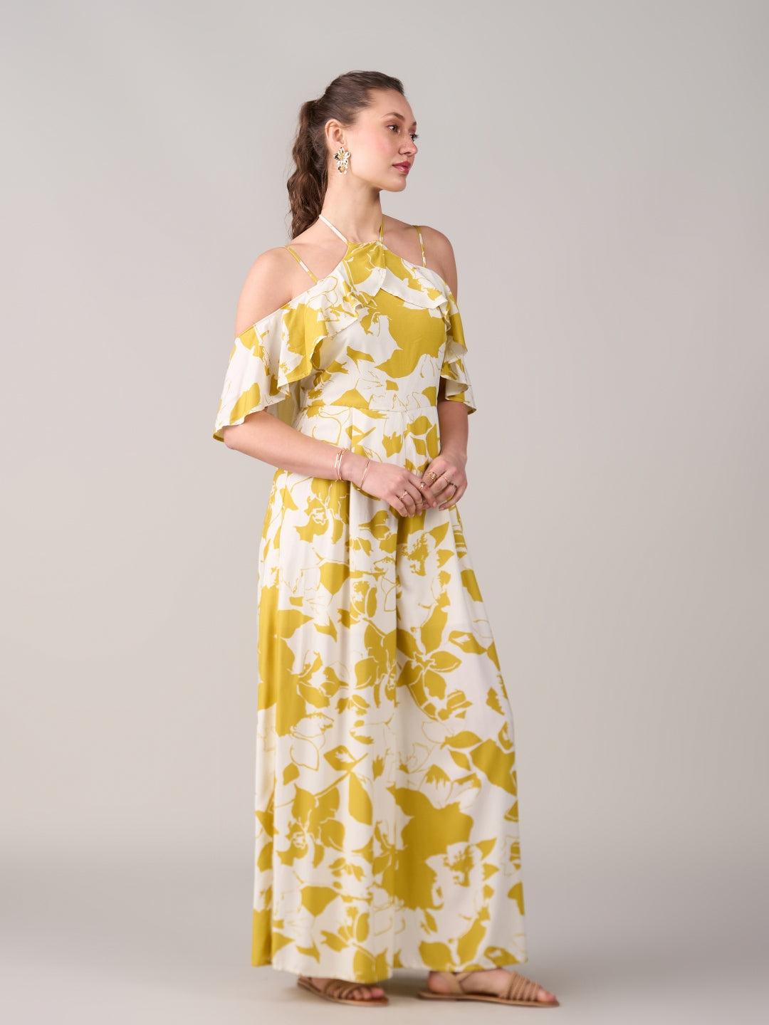 Yellow Floral Jumpsuit