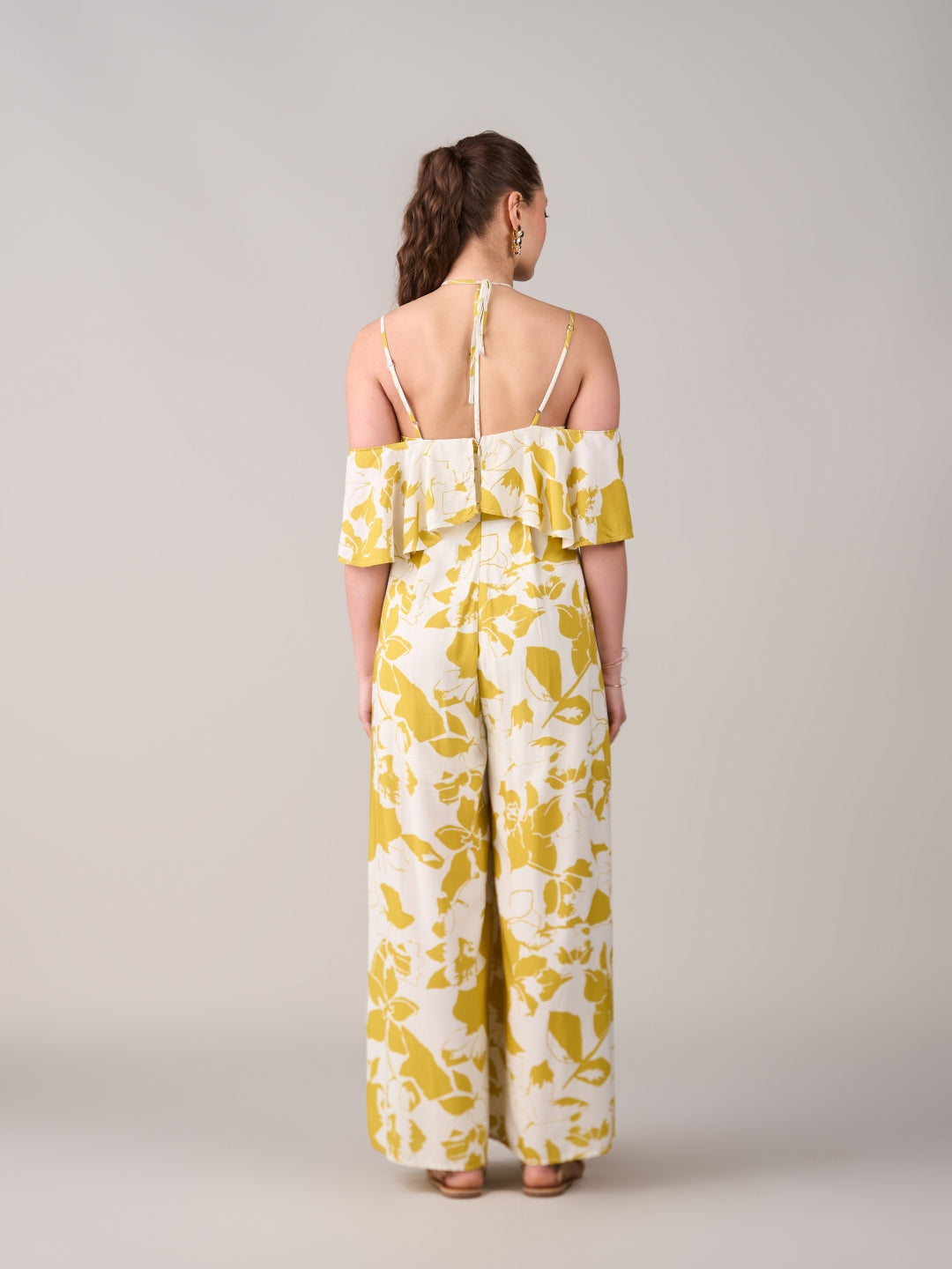 Yellow Floral Jumpsuit