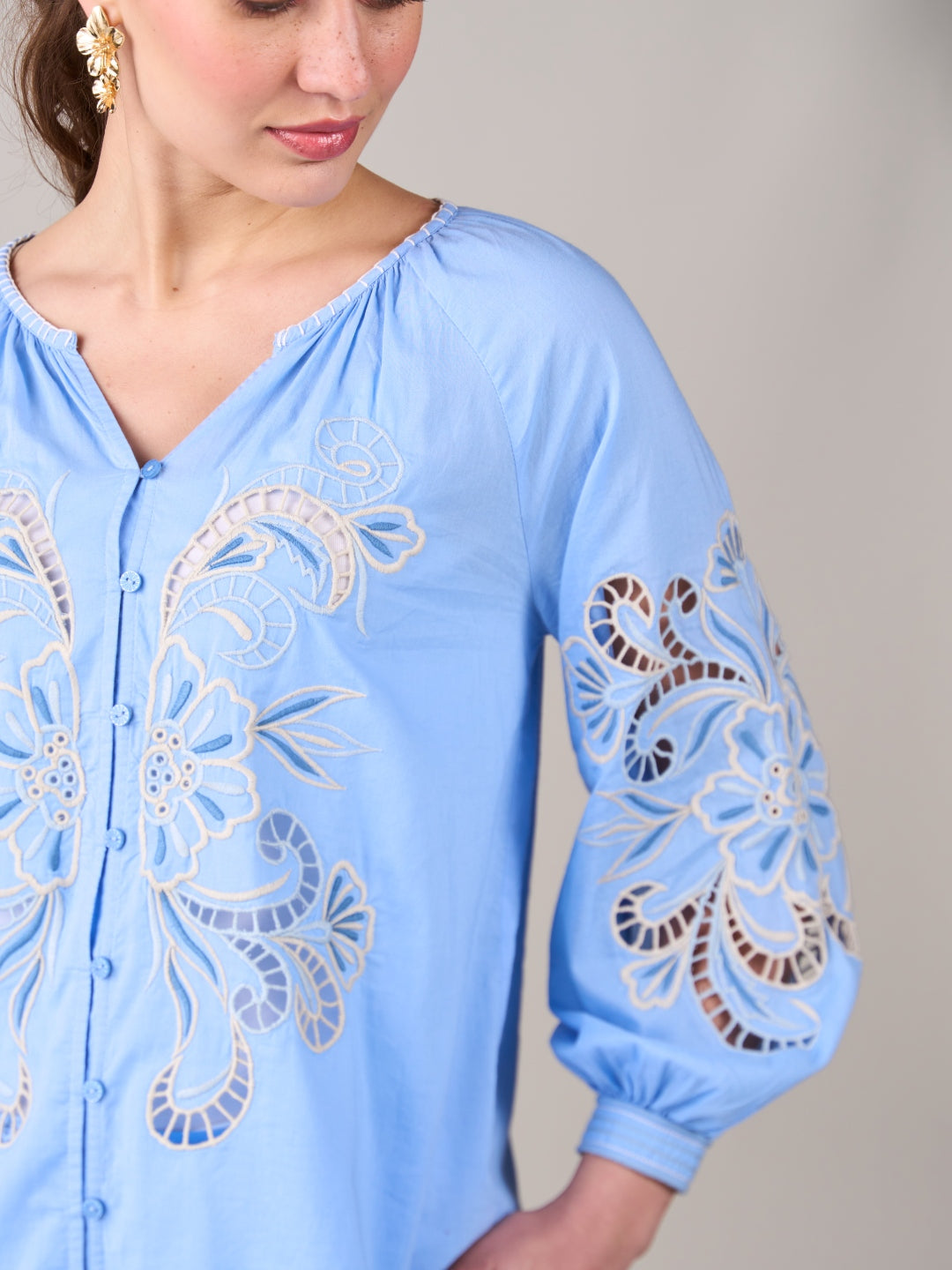 Kiara Embroidered Blouse