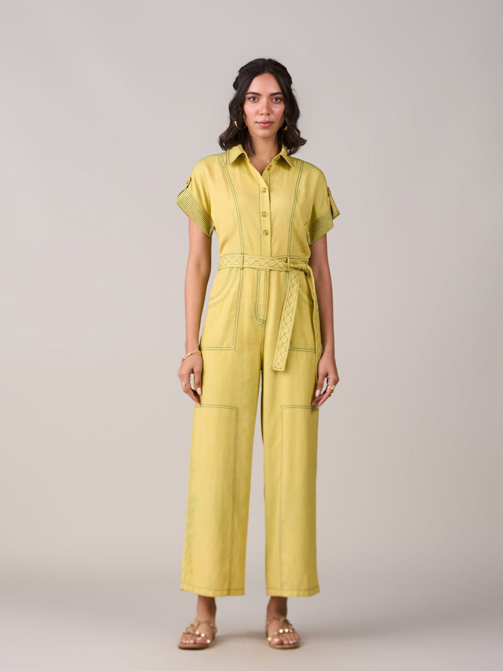 Adele Lime Jumpsuit