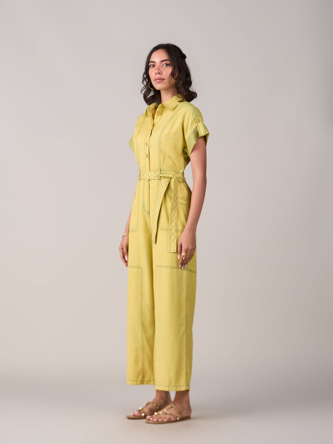 Adele Lime Jumpsuit