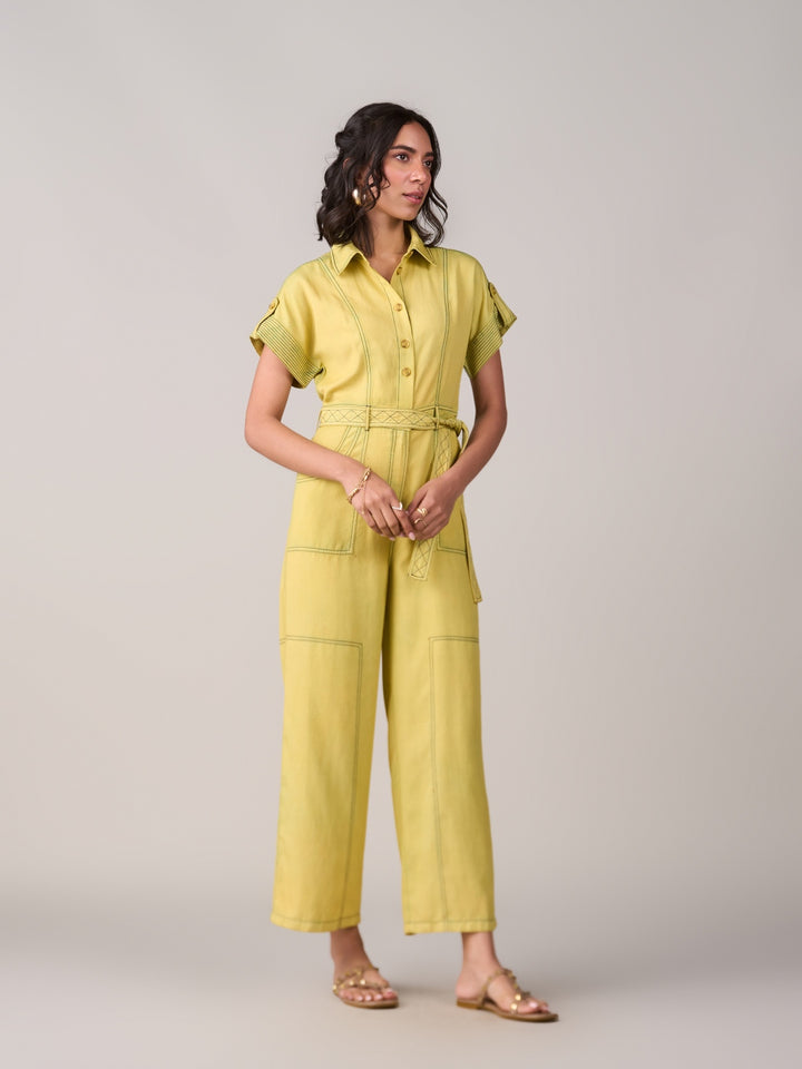 Adele Lime Jumpsuit