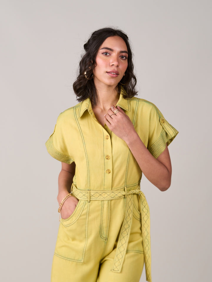 Adele Lime Jumpsuit