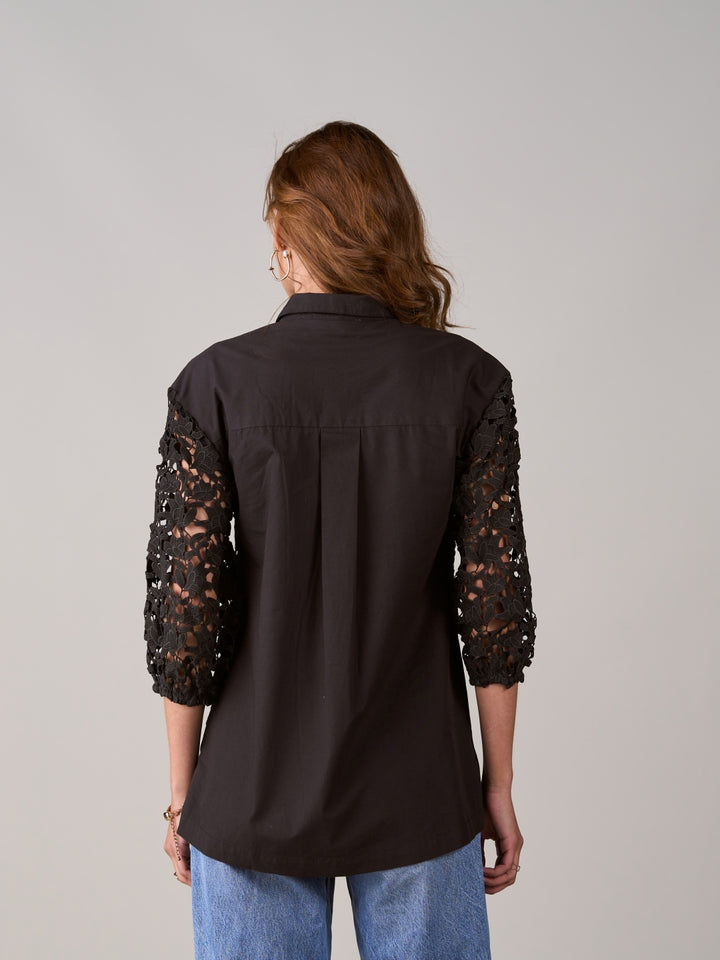 Amber Black Blouse