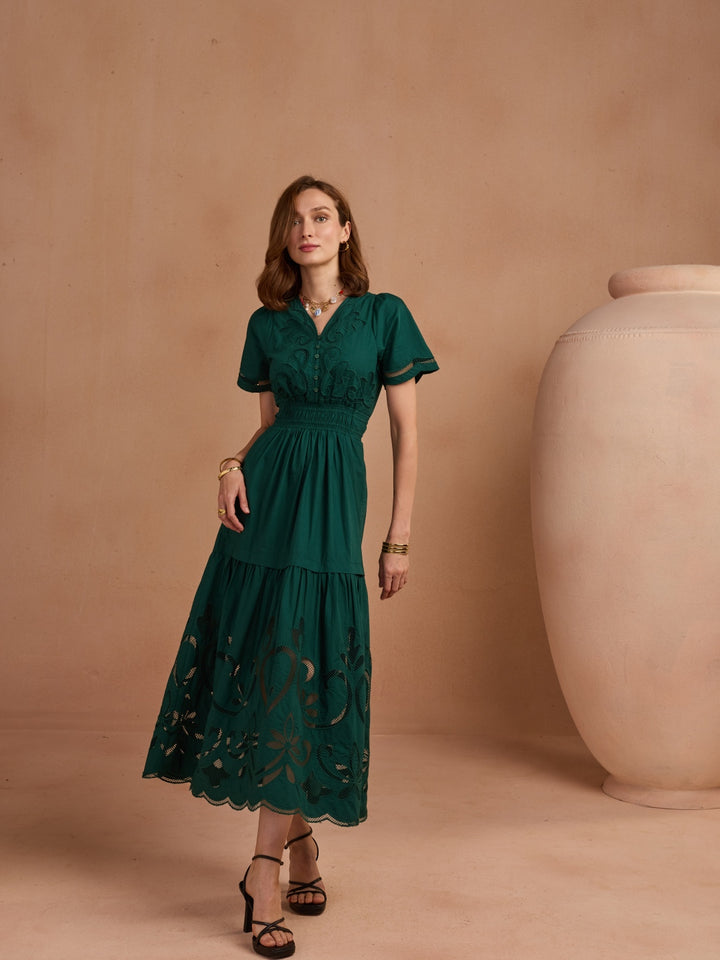 Ava Cutwork Dress
