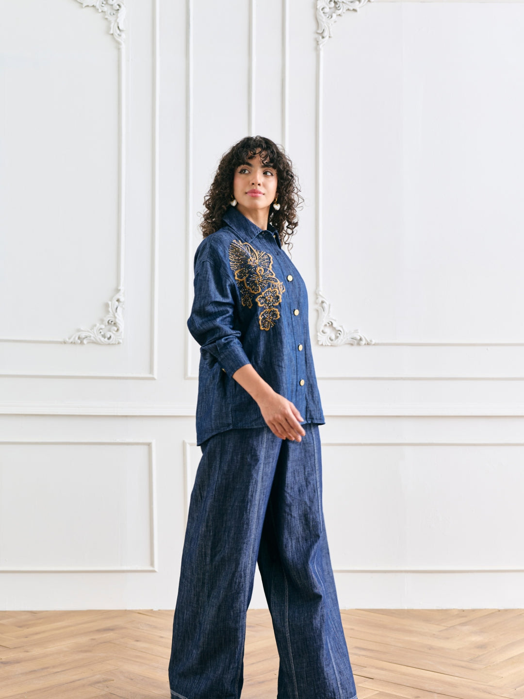 Andy Linen Blend Denim Shirt