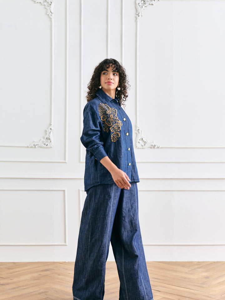 Andy Linen Blend Denim Shirt