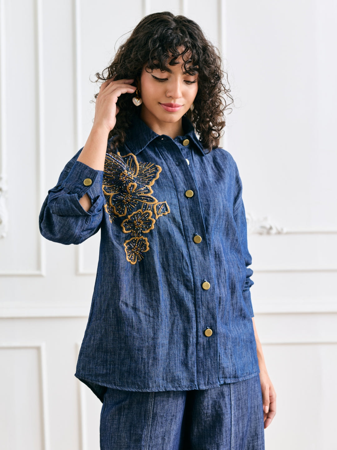 Andy Linen Blend Denim Shirt