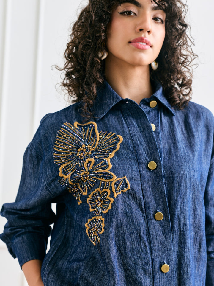 Andy Linen Blend Denim Shirt