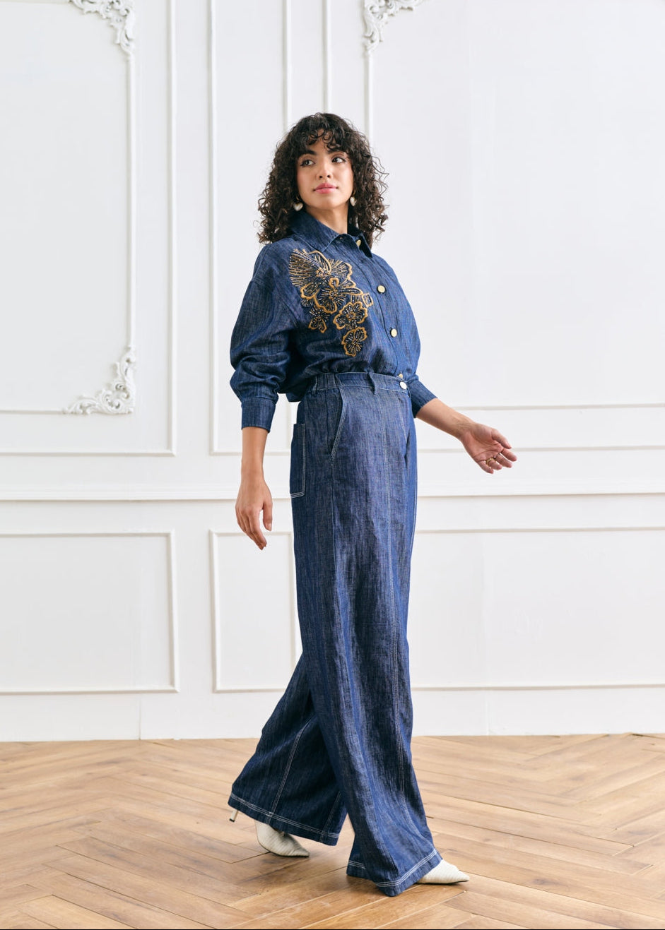 Andy Linen Blend Denim Pants