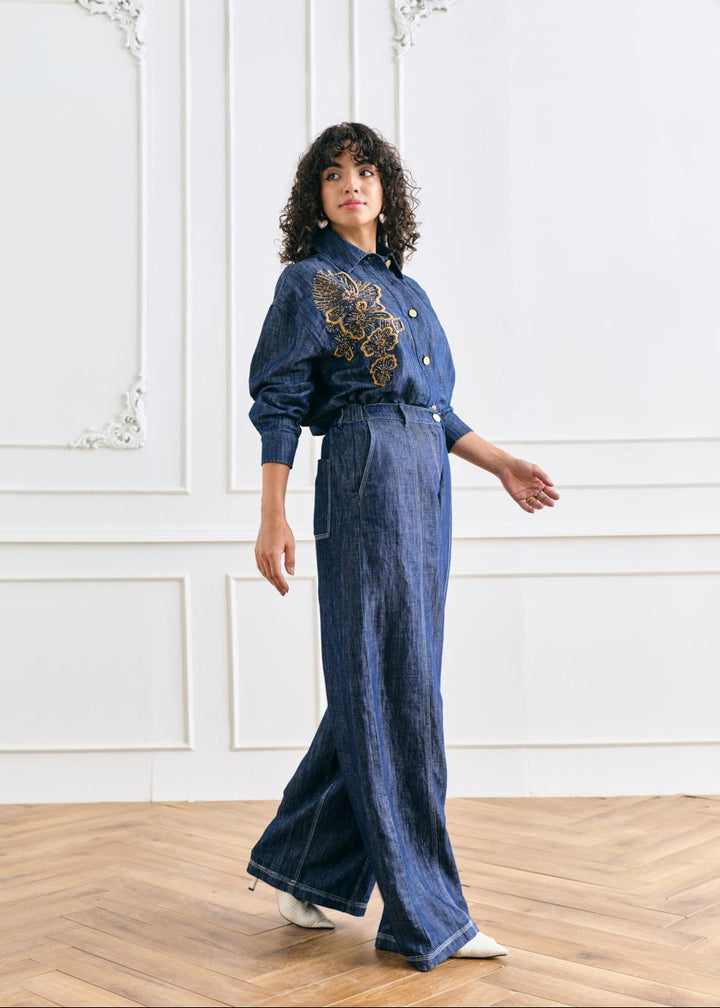 Andy Linen Blend Denim Pants