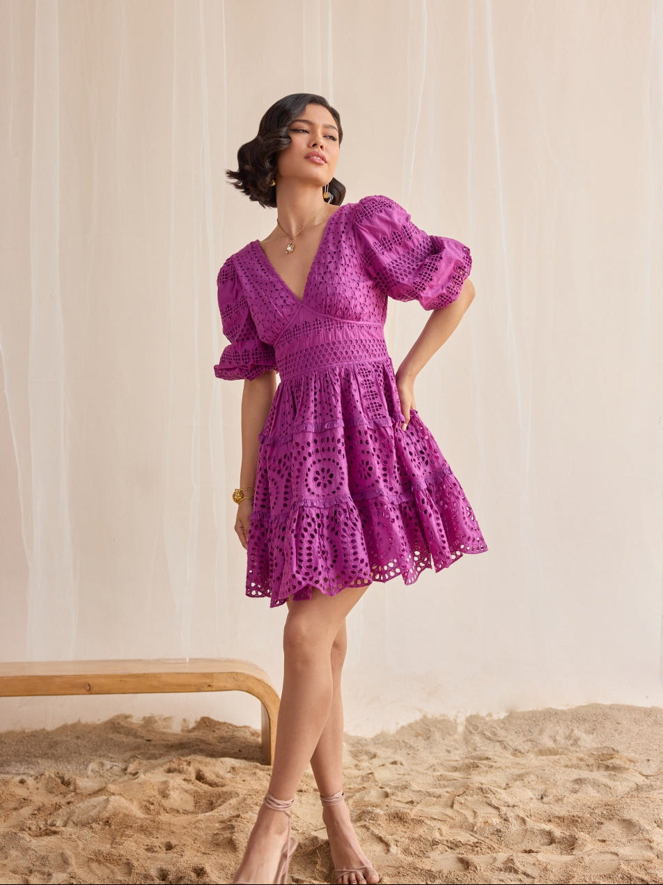 serena purple dress Serena Satin Dress | Made To Order Rose Petal