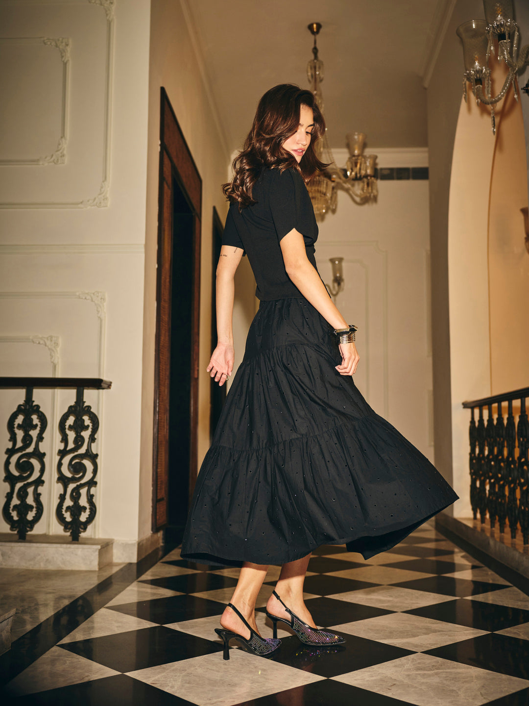Rachel Embellished Maxi Skirt