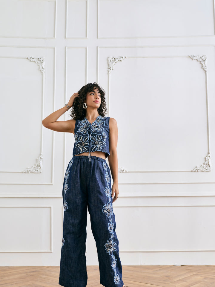Evelyn Embroidered Pants