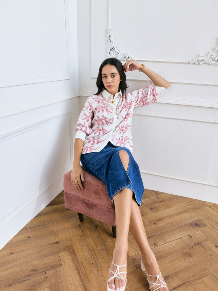 Faye Floral Embroidered Shirt