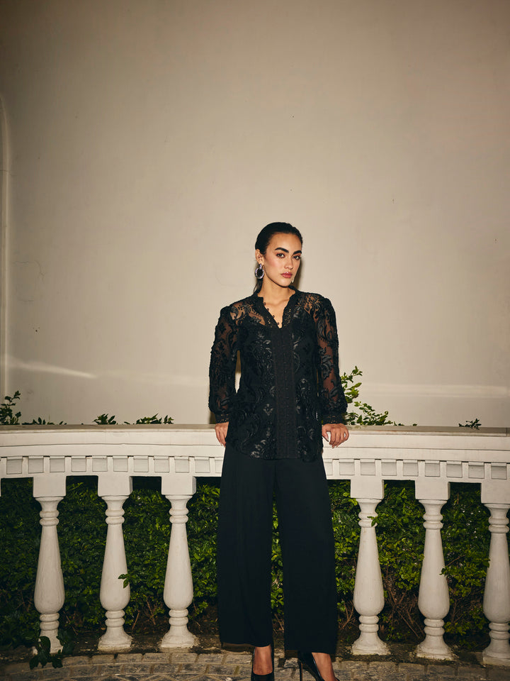 Hannah Jacquard Blouse