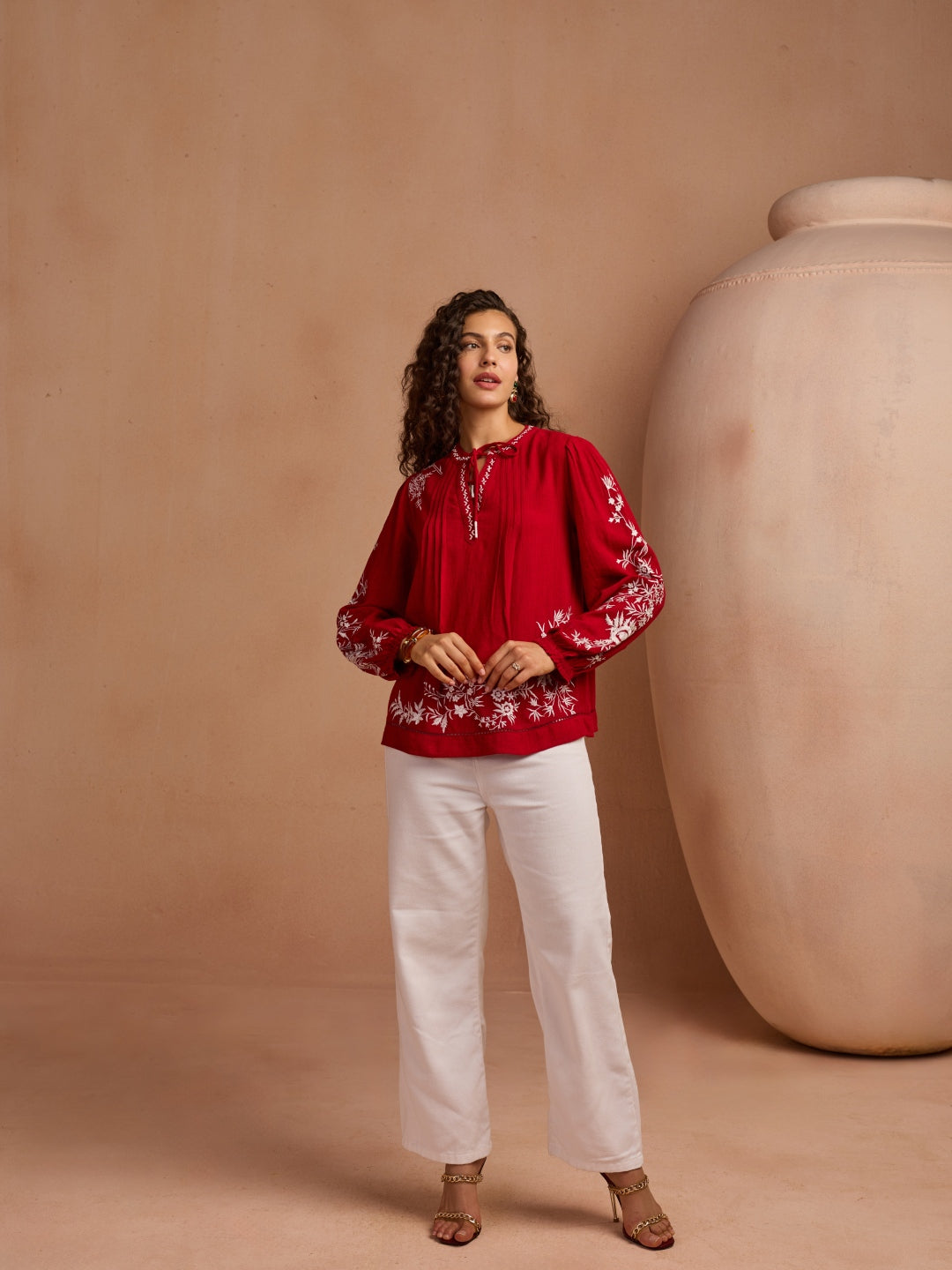 Julianne Embroidered Top