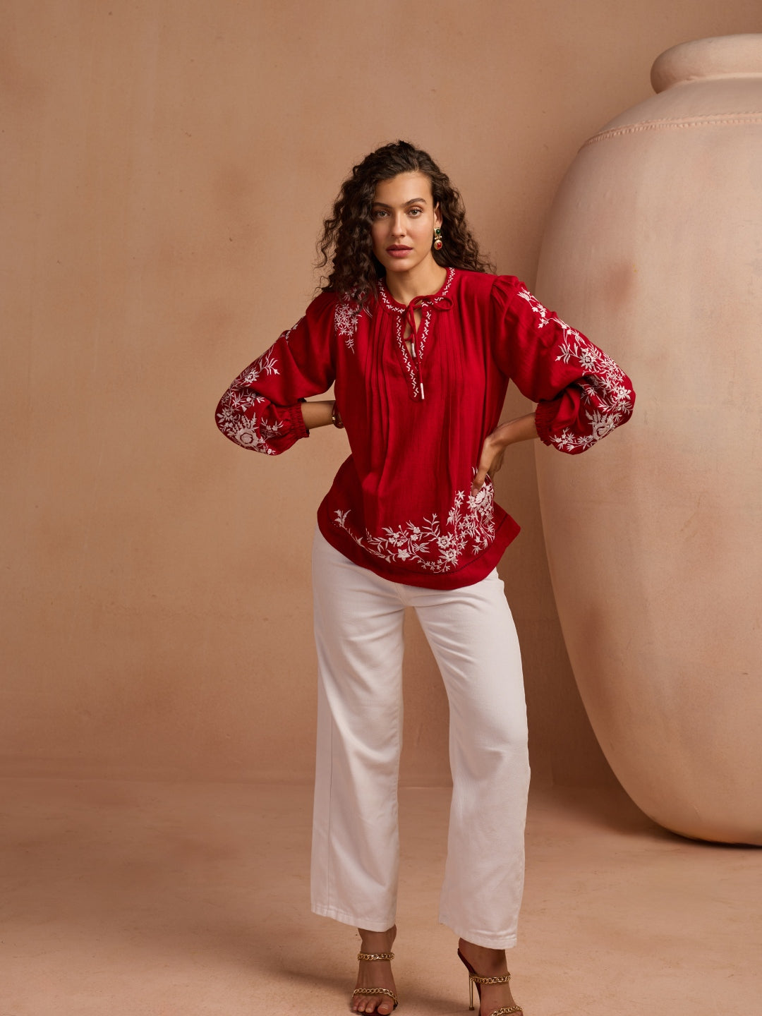 Julianne Embroidered Top