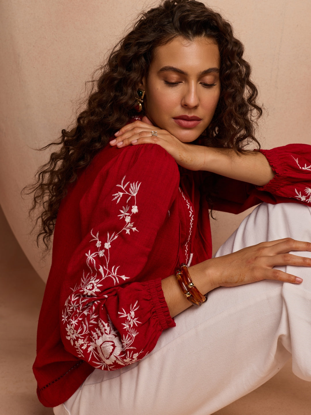 Julianne Embroidered Top