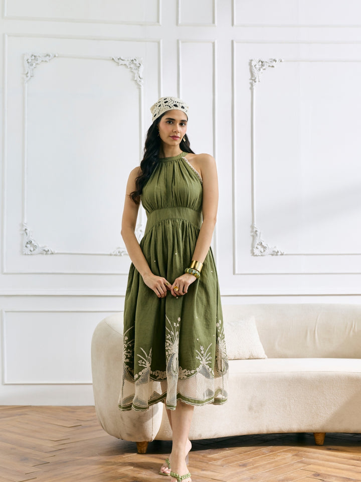 Amber 100% Linen Dress