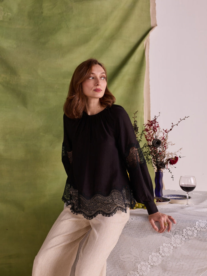 Amber Lace Top