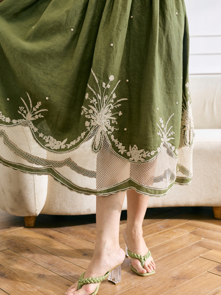 Amber 100% Linen Dress