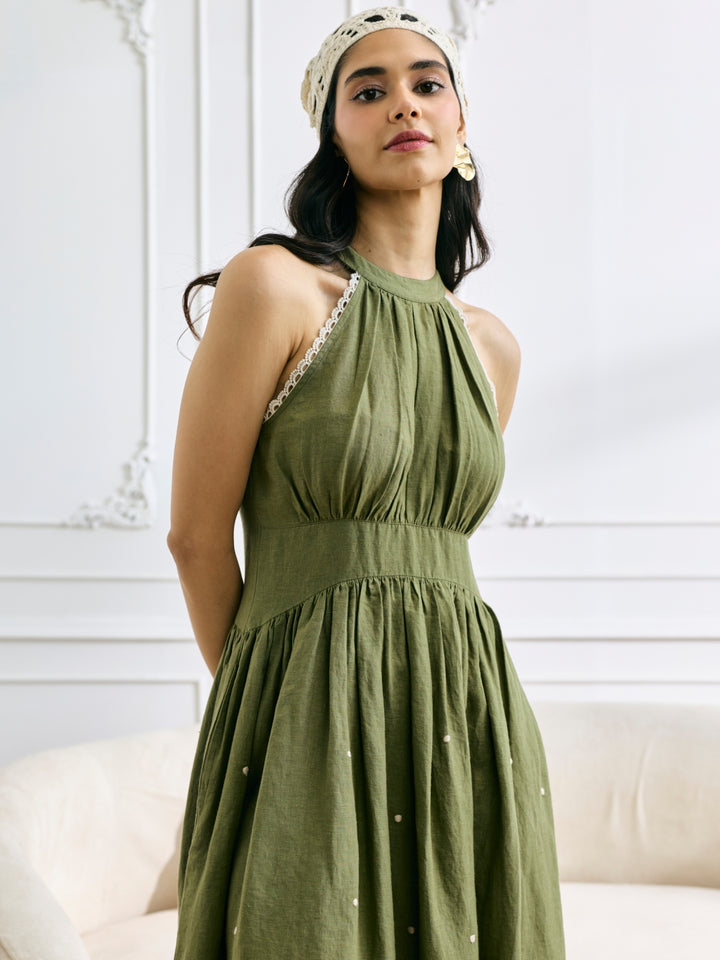 Amber 100% Linen Dress